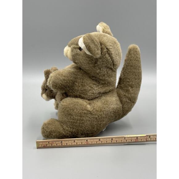 Current Inc Kangaroo W/ Joey In Pouch Plush 8” Realistic Stuffed Animal - Picture 8 of 8